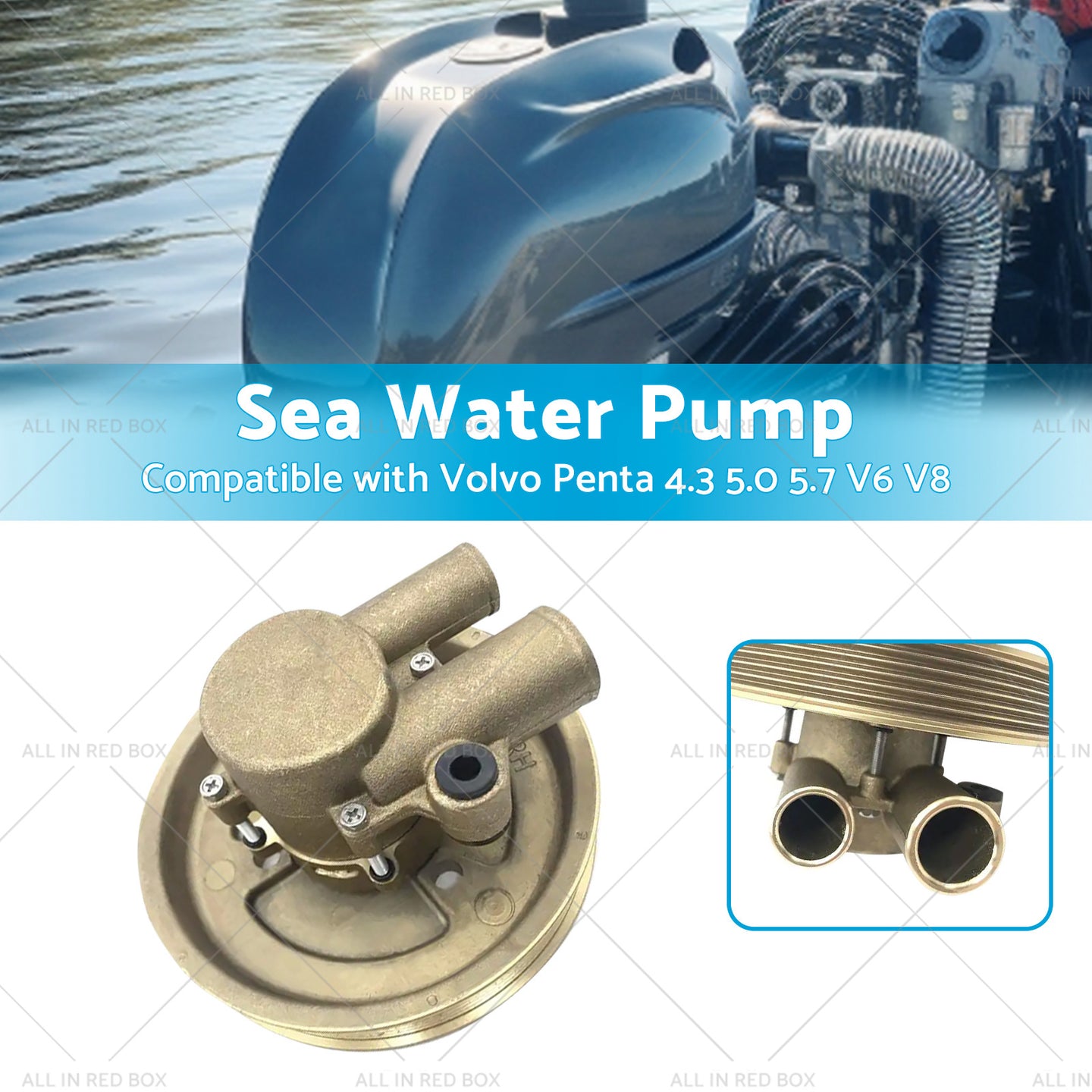 {{ 3812519 Raw Sea Impeller Water Pump For Volvo Penta 4. 3 5. 0 5. 7 V6 V8 21212799 }} - Buy Car Parts Online at {{ Kaka Auto Parts }}.