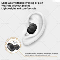 {{ 1 pair of digital rechargeable hearing aids, voice amplifier – Silver + Black, in-ear sound amplifiers }} - Buy Car Parts Online at {{ Kaka Auto Parts }}.
