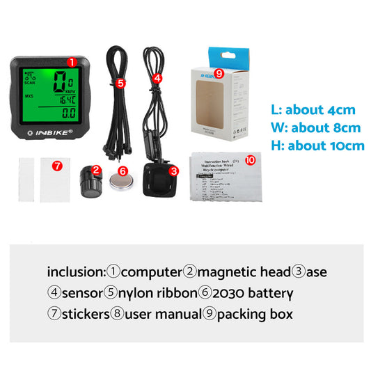 Wired GPS Bicycle Computer Speedometer Suitable For Mountain MTB Riding