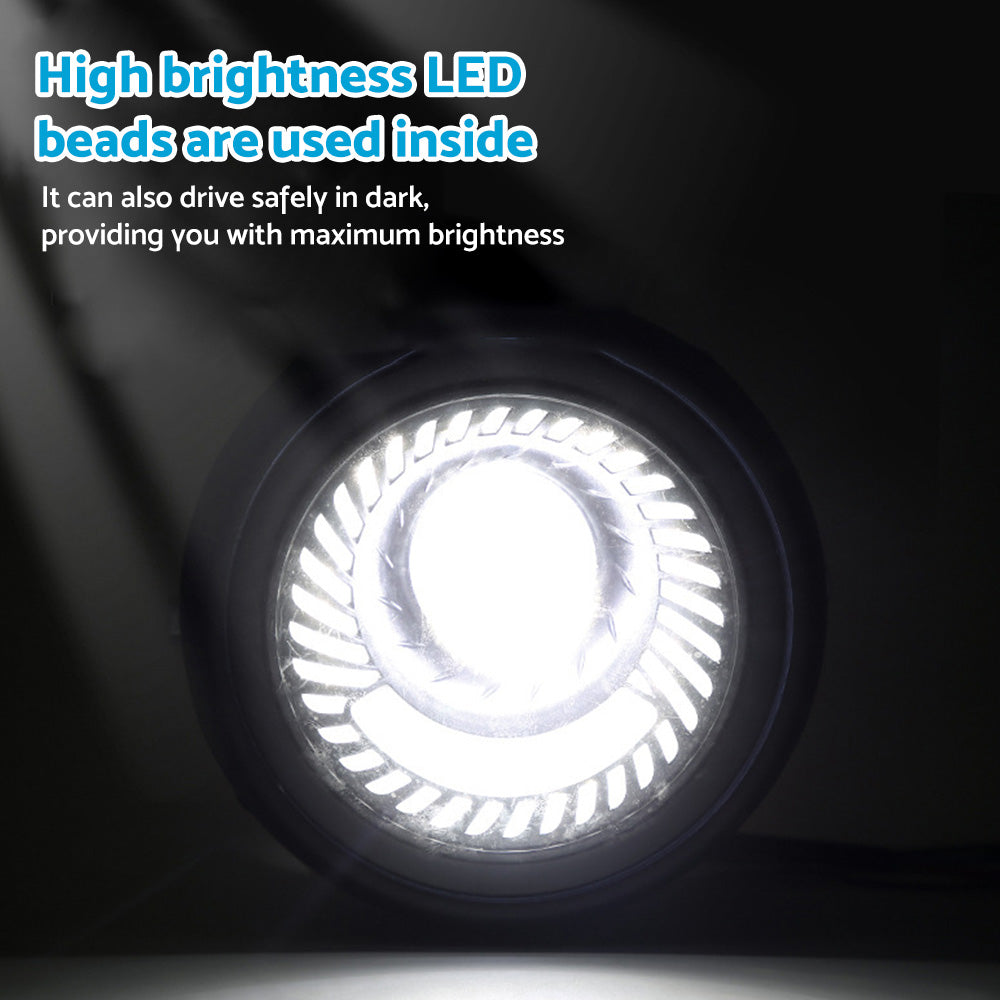 6.5-inch Motorcycle LED Headlight with Spiral Side Mount Bracket Suitable For Cafe Racer Motorcycles