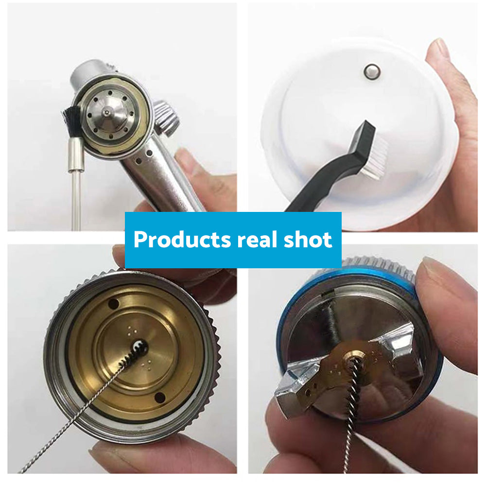 17PCS Spray Gun Cleaning Brush Kit Suitable For All Spray Gun Systems