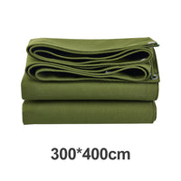 Heavy Duty Waterproof Canvas Tarp 3 Sizes Suitable For Outdoor Sun and Dust Protection