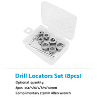 Drill Stop Collar Set 3mm-16mm Drilling Bit Depth Stopper Ring Woodworking