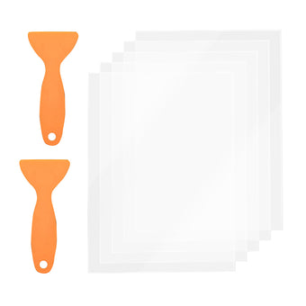 compare product 5x FEP Film Sheets With 2x Cleaning Blades Suitable For Anycubic Resin 3D Printer