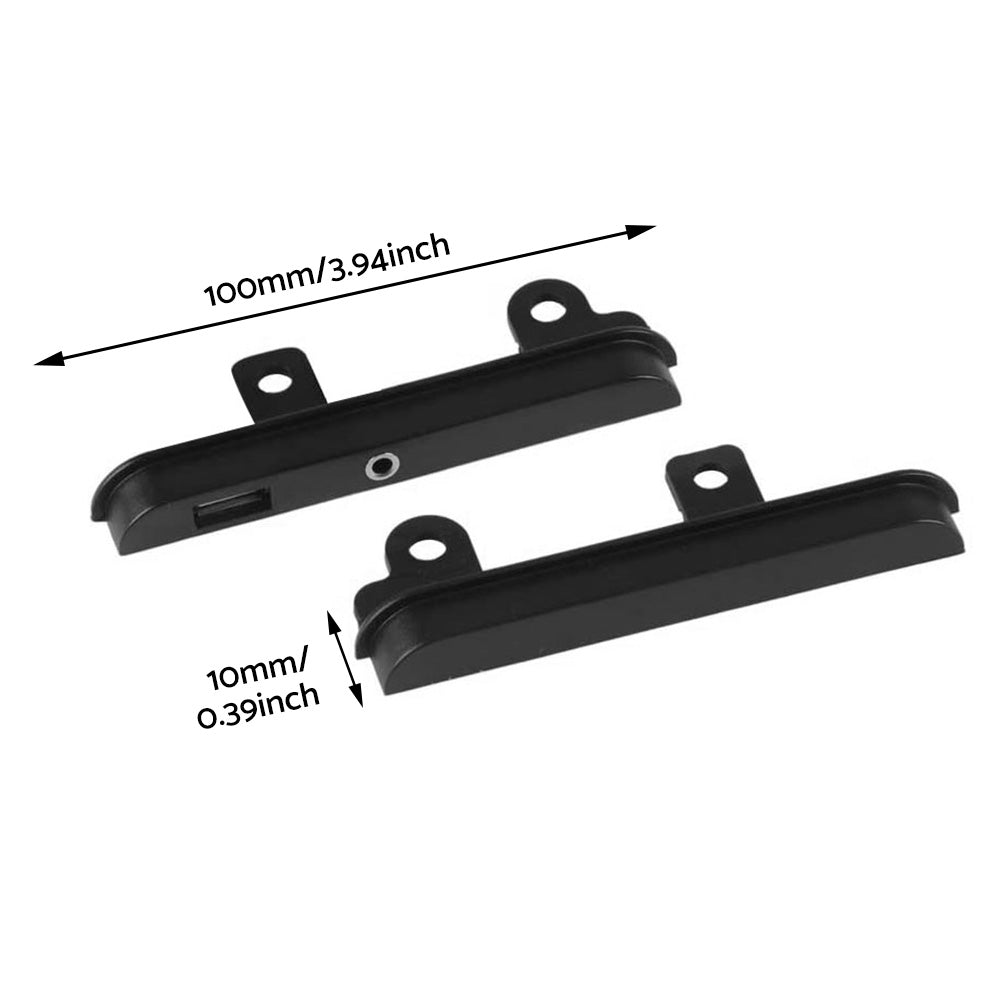 2 DIN Fascia Dash Kit with Side Trims, Brackets, USB & AUX Port Suitable For Toyota