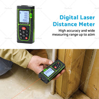 {{ 40m Handheld Digital Laser Distance Meter Finder Measure Tape Range Finder Tools }} - Buy Car Parts Online at {{ Kaka Auto Parts }}.