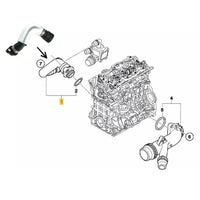 Radiator Coolant Hose Suitable For BMW E84 E87 E88 E90 E91 120i 320i X1 2004-2015 Petrol