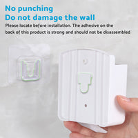 Air Conditioner Remote Control Holder Wall-Mounted Cover Storage Suitable For Universal White