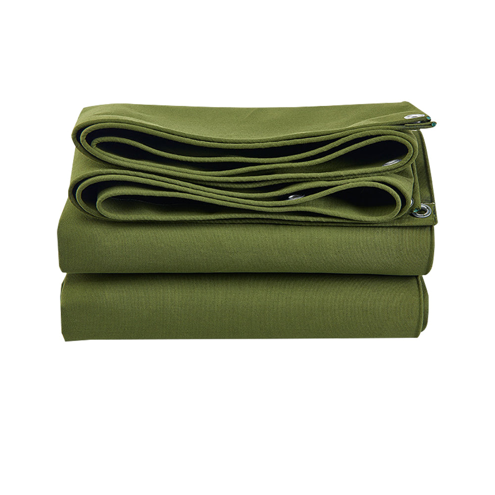 Heavy Duty Waterproof Canvas Tarp 3 Sizes Suitable For Outdoor Sun and Dust Protection