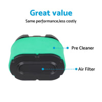 Air Filter and Pre-Filter Suitable For Briggs & Stratton V-Twin Engine 792105 Ride-On Mower