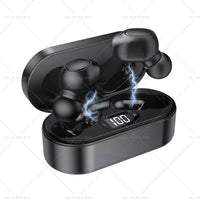 1 pair of digital rechargeable hearing aids, voice amplifier – Silver + Black, in-ear sound amplifiers