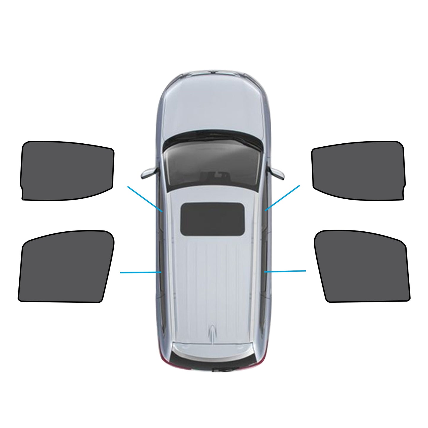 {{ Rear&Front Magnetic Sun Blind Mesh Suitable for LDV T60 Ute 17-24 UVB Protection }} - Buy Car Parts Online at {{ Kaka Auto Parts }}.