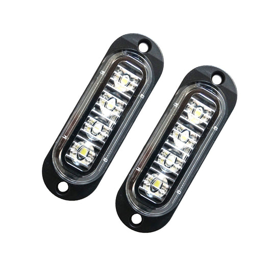 White 4LED Clearance Side Marker Light Suitable For Truck, Trailer & Caravan