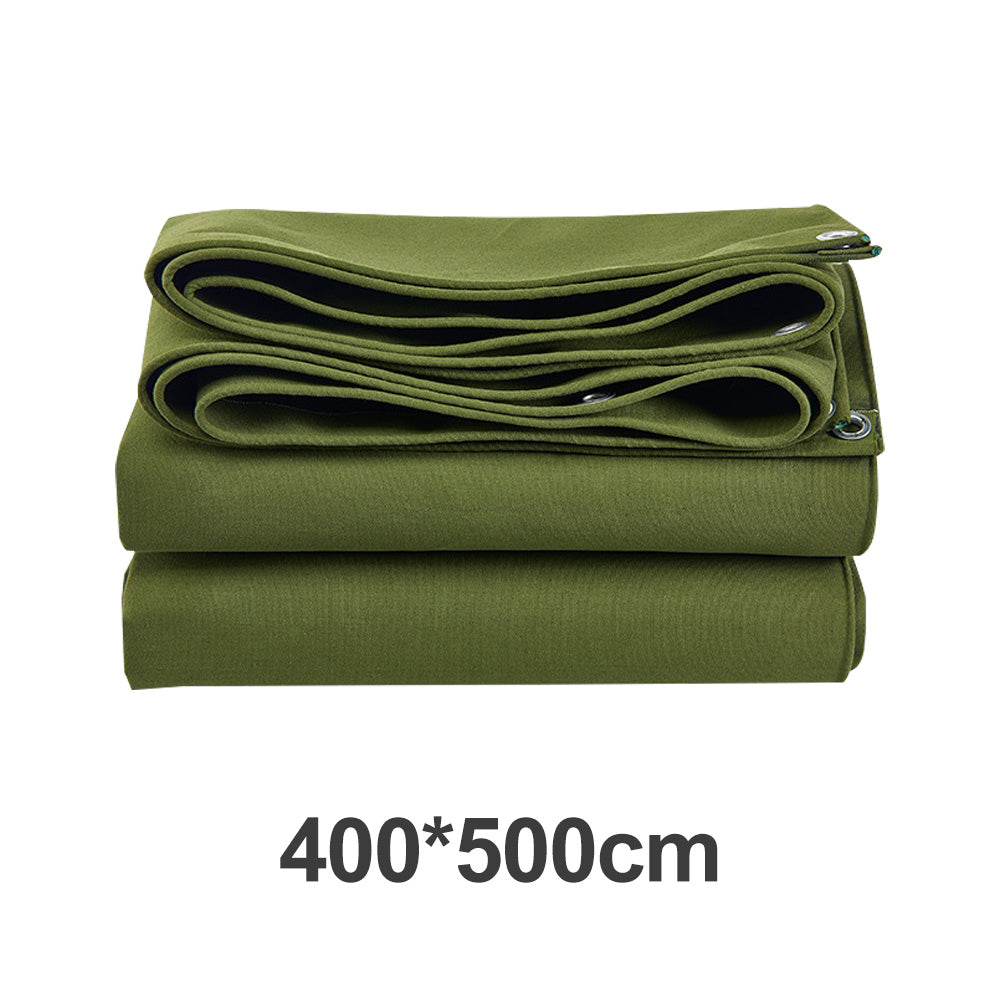 Heavy Duty Waterproof Canvas Tarp 3 Sizes Suitable For Outdoor Sun and Dust Protection