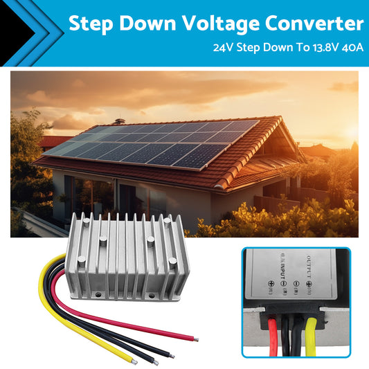 {{ Power Converter Regulator DC 24V Step Down to DC 13. 8V 40A 552W Waterproof }} - Buy Car Parts Online at {{ Kaka Auto Parts }}.