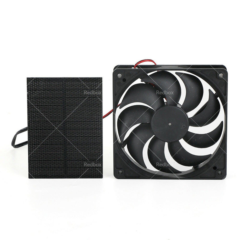 {{ 3W Solar Panel Powered Fan Mini Ventilator For Greenhouse Pet or Dog Chicken House }} - Buy Car Parts Online at {{ Kaka Auto Parts }}.