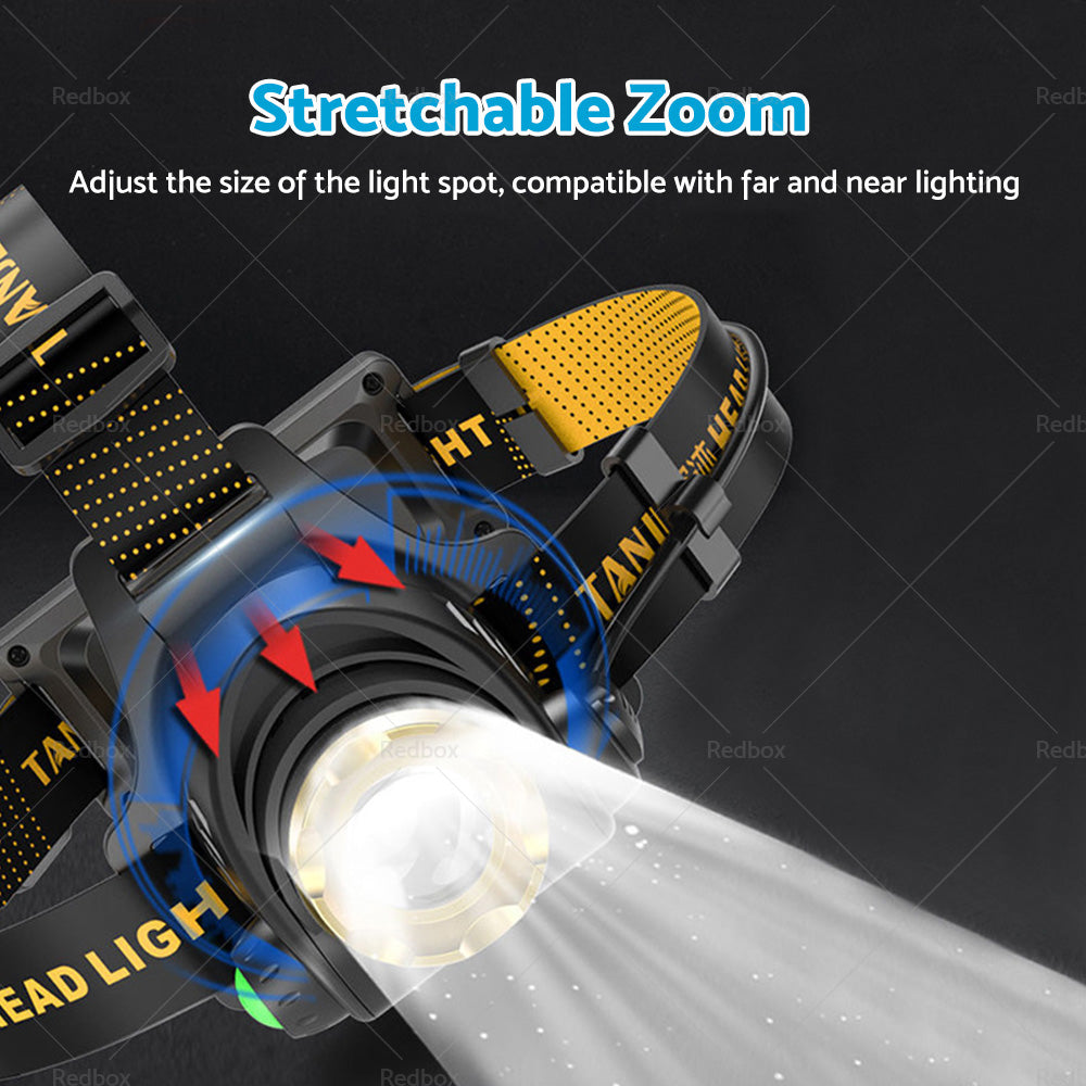 {{ 12000000lm USB Rechargeable Headlight Head Torch Lamp Flashlight LED Headlamp }} - Buy Car Parts Online at {{ Kaka Auto Parts }}.