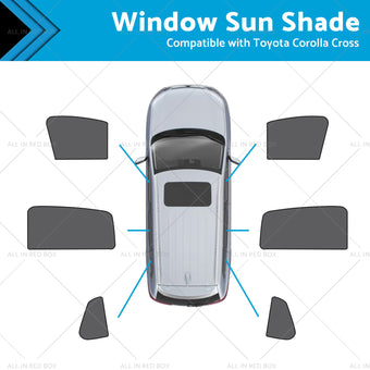 compare product Front & Rear Window Magnetic Mesh Sun Shade Suitable For Toyota Corolla Cross