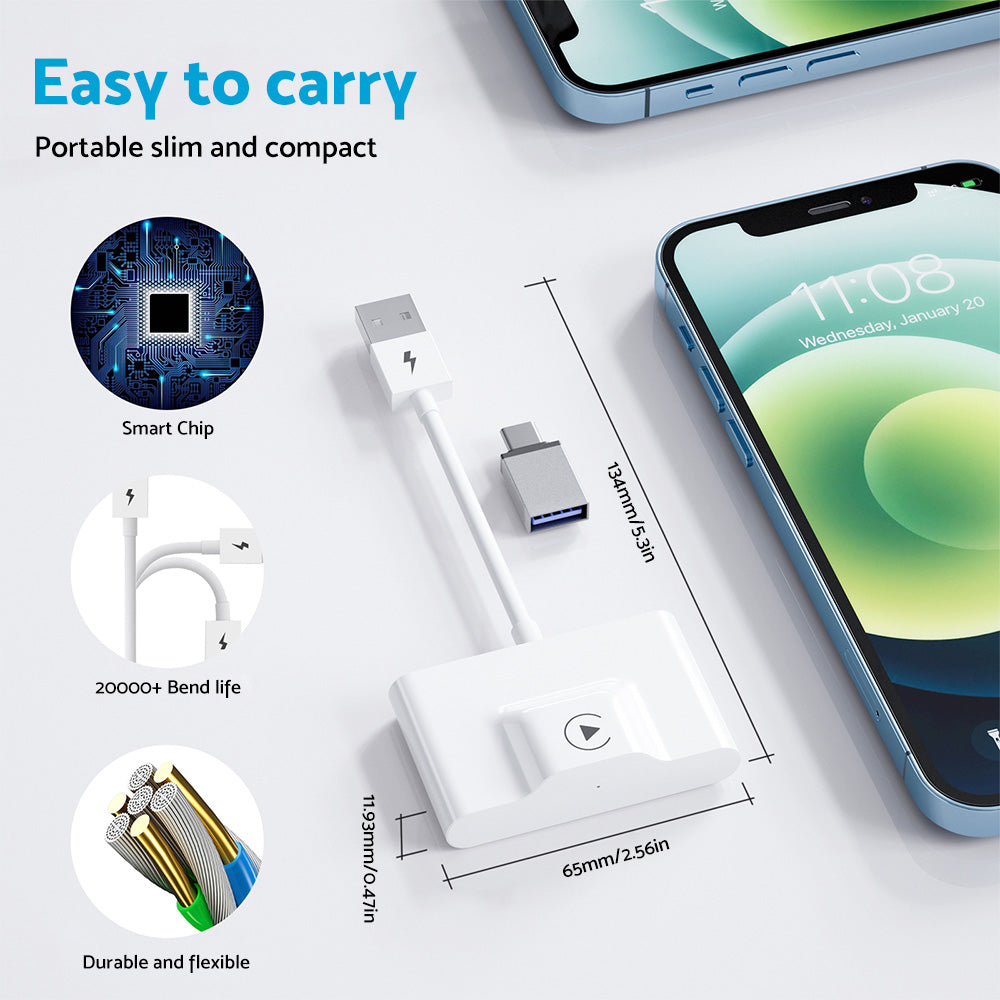 Wireless CarPlay Adapter Suitable For iPhone Apple CarPlay Dongle for OEM Wired CarPlay