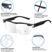 {{ Unisex Magnifying Glasses Loupes 180percent HD Vision Magnifier With LED Lighting Lamp }} - Buy Car Parts Online at {{ Kaka Auto Parts }}.