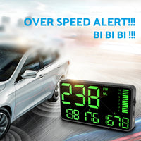 {{ 5.5'' Speedometer Odometer Display MPH KMH with Over Speeding Alarm Universal }} - Buy Car Parts Online at {{ Kaka Auto Parts }}.