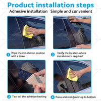 {{ 6x Carbon Fiber Pillar Post Cover Trims Suitable for Infiniti G35 02-13 }} - Buy Car Parts Online at {{ Kaka Auto Parts }}.