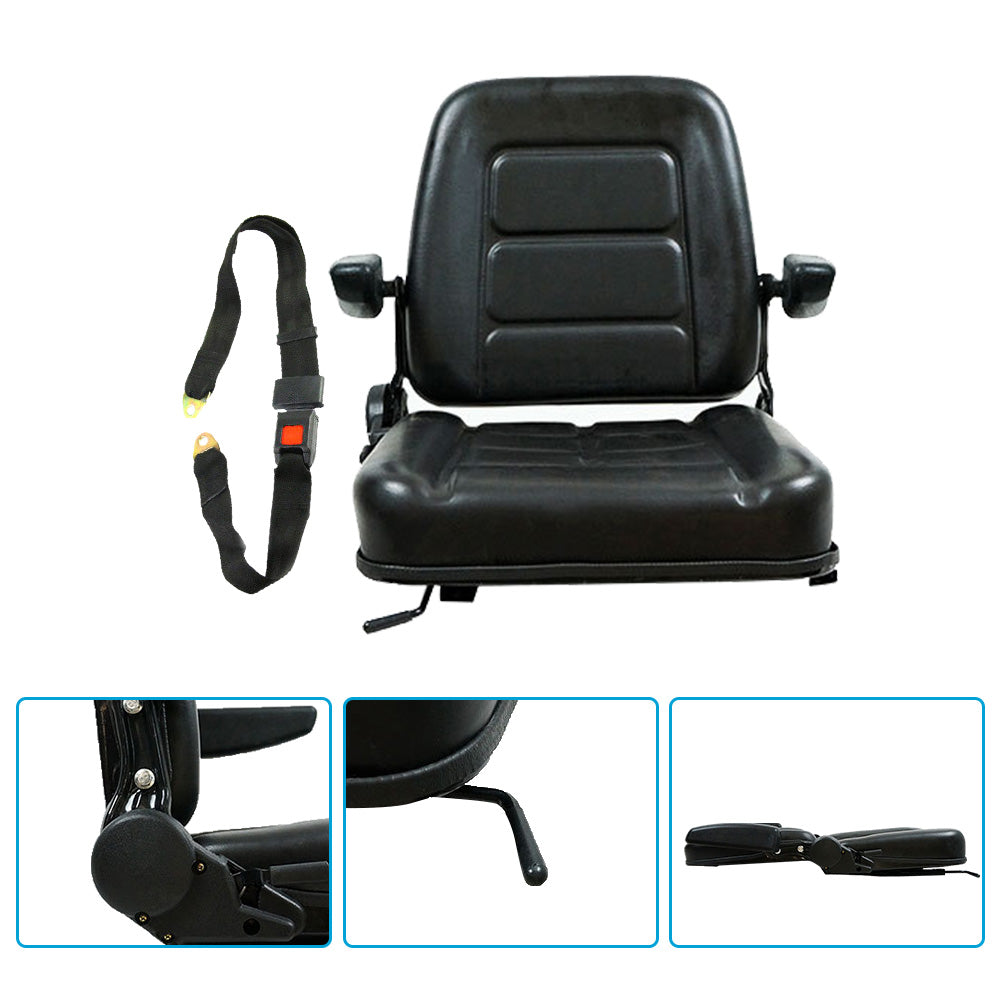{{ Tractor Seat Forklift Excavator Universal Suspension Backrest Truck Chair Adjust }} - Buy Car Parts Online at {{ Kaka Auto Parts }}.