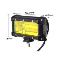 {{ 2x 5inch Flood LED Light Bar Offroad Work Driving Fog Lamp Yellow Cree Spread }} - Buy Car Parts Online at {{ Kaka Auto Parts }}.