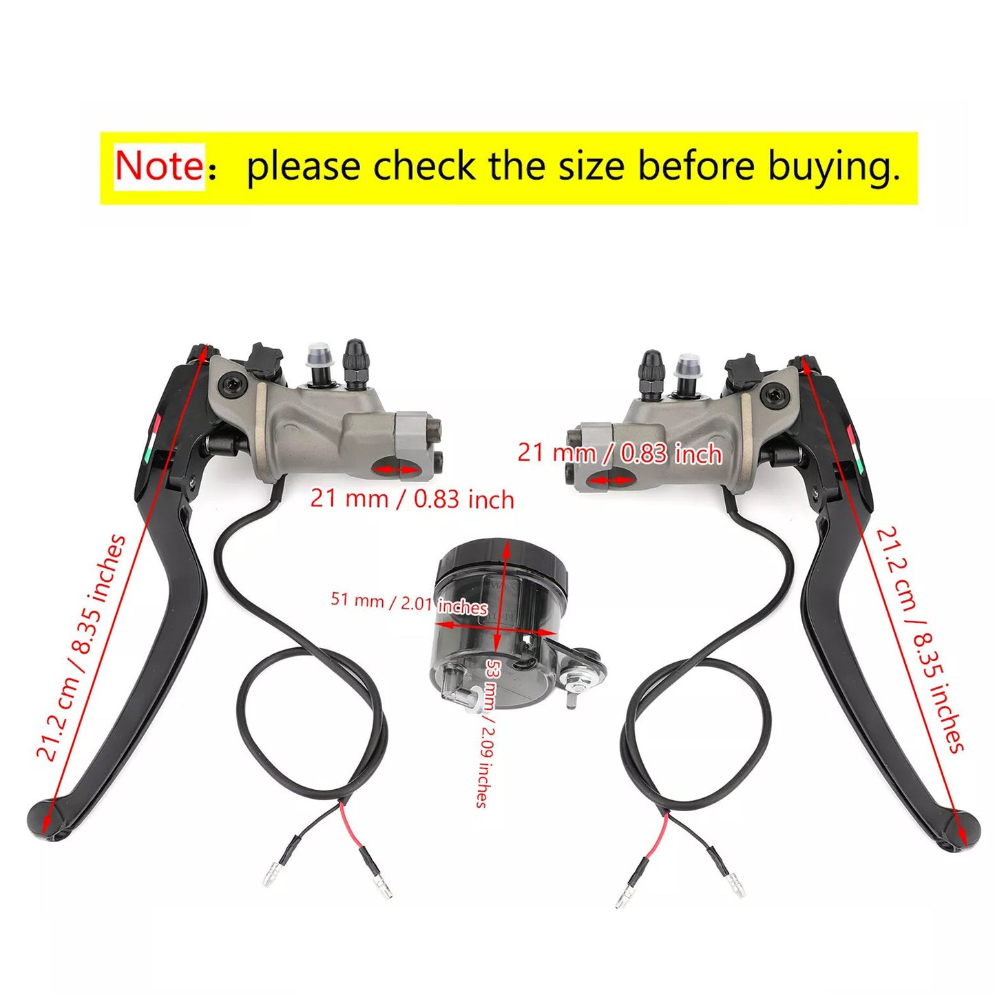 2x Brake Master Cylinder Suitable For Suzuki GSXR1000 SV1000 GSXR1300 GSX1400