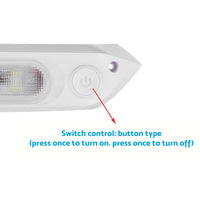 {{ 287MM DUAL LED BUG LIGHT 12/24V AWNING LIGHT AMBER/WHITE LIGHTS W/ SWITCH }} - Buy Car Parts Online at {{ Kaka Auto Parts }}.