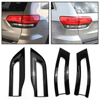 4x Gloss Tail Light Cover Trim Bezel Suitable For Jeep Grand Cherokee 2014-2020