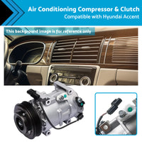 {{ Air Conditioning Compressor  and  Clutch Suitable for Hyundai Accent 14-19 1. 4L }} - Buy Car Parts Online at {{ Kaka Auto Parts }}.
