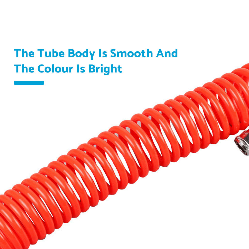 6m Coil Air Compressor Hose Recoil Hose 5mm x 8mm PU with Nitto Style Fittings