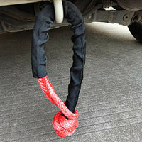 Recovery Pulley Kit Suitable For Winch Ropes 3/8 inch & 1/2 inch Soft Shackle Red & Black