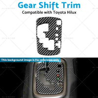 {{ Carbon Fiber Gear Shift Sticker Trim Suitable For Toyota Hilux Revo 15-23 RHD }} - Buy Car Parts Online at {{ Kaka Auto Parts }}.