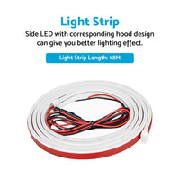 1. 8M  Start Scan Dynamic LED DRL Car Hood Light Strip Daytime Running Light