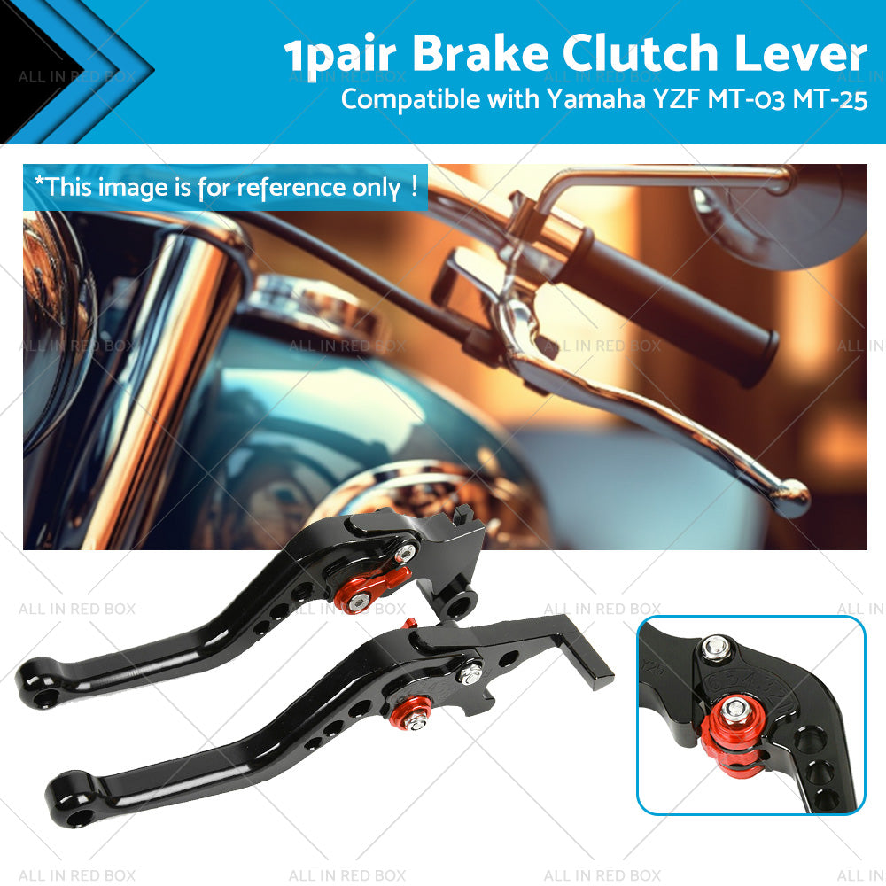 {{ Short Clutch Brake Levers CNC Suitable for Yamaha YZF R3 R25 MT03 MT25 2014-2021 }} - Buy Car Parts Online at {{ Kaka Auto Parts }}.