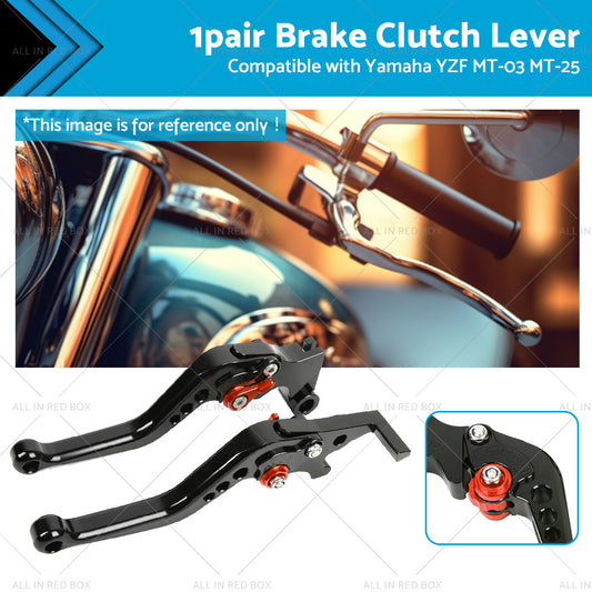 {{ Short Clutch Brake Levers CNC Suitable for Yamaha YZF R3 R25 MT03 MT25 2014-2021 }} - Buy Car Parts Online at {{ Kaka Auto Parts }}.