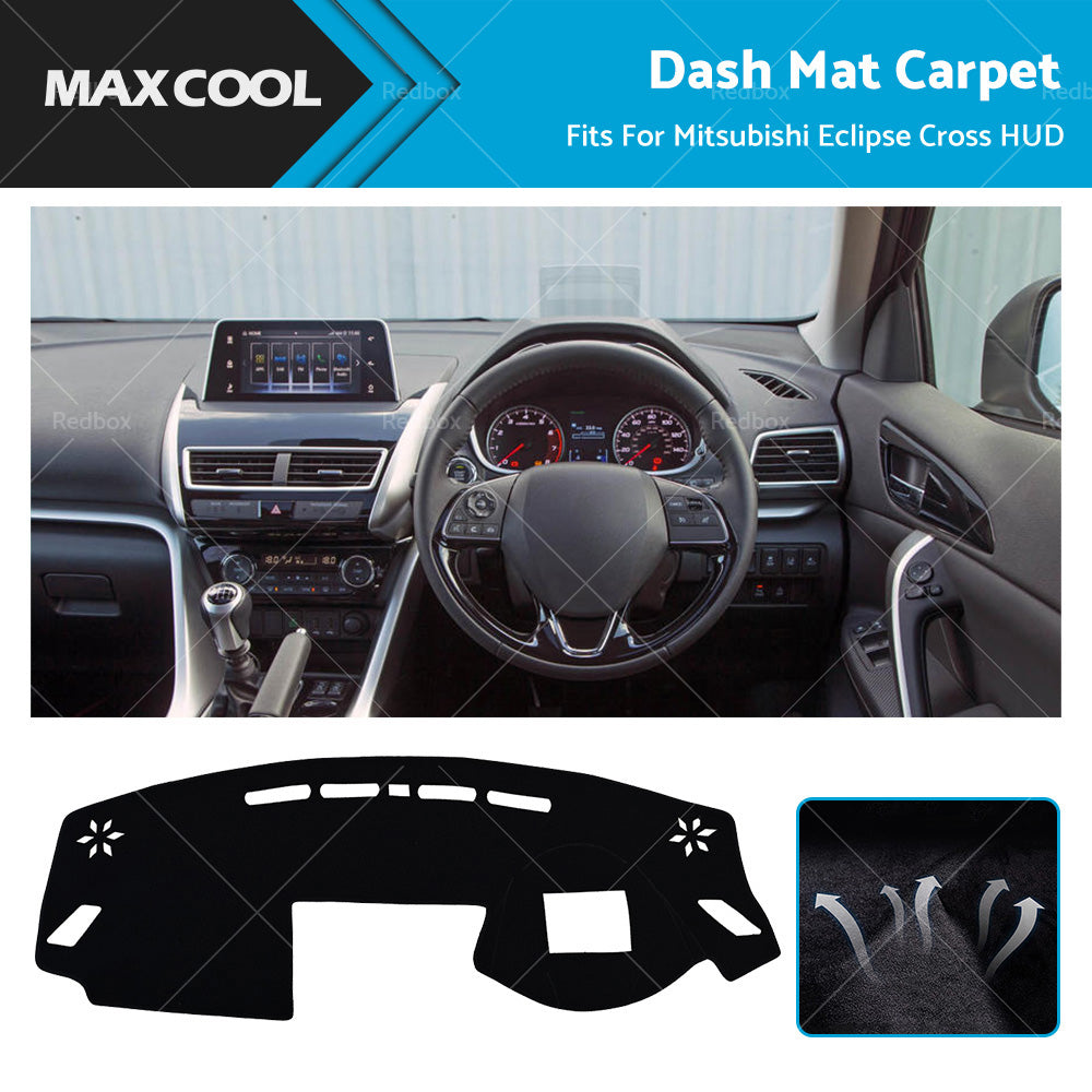 {{ Dash Mat For Mitsubishi Eclipse Cross 2017-New with HUD Dashboard Cover Black }} - Buy Car Parts Online at {{ Kaka Auto Parts }}.
