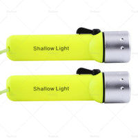 2x Waterproof Bright LED Scuba Diving Underwater Flashlight Torch Light Lamp Suitable For Diving & Outdoor Use