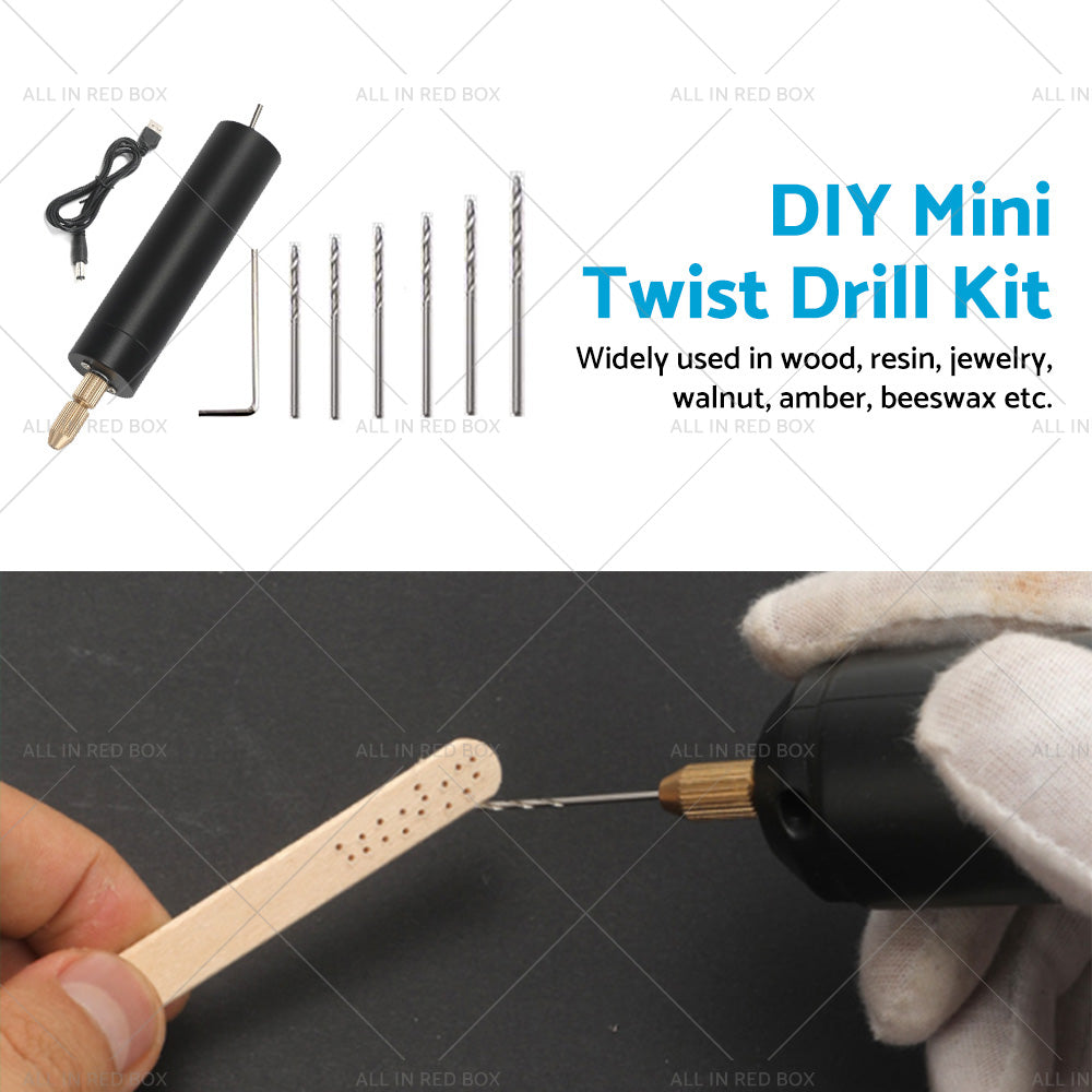 {{ Mini Electric Hand Drill USB Hole Punch DIY Small Jewelry Portable Grinding Tool }} - Buy Car Parts Online at {{ Kaka Auto Parts }}.