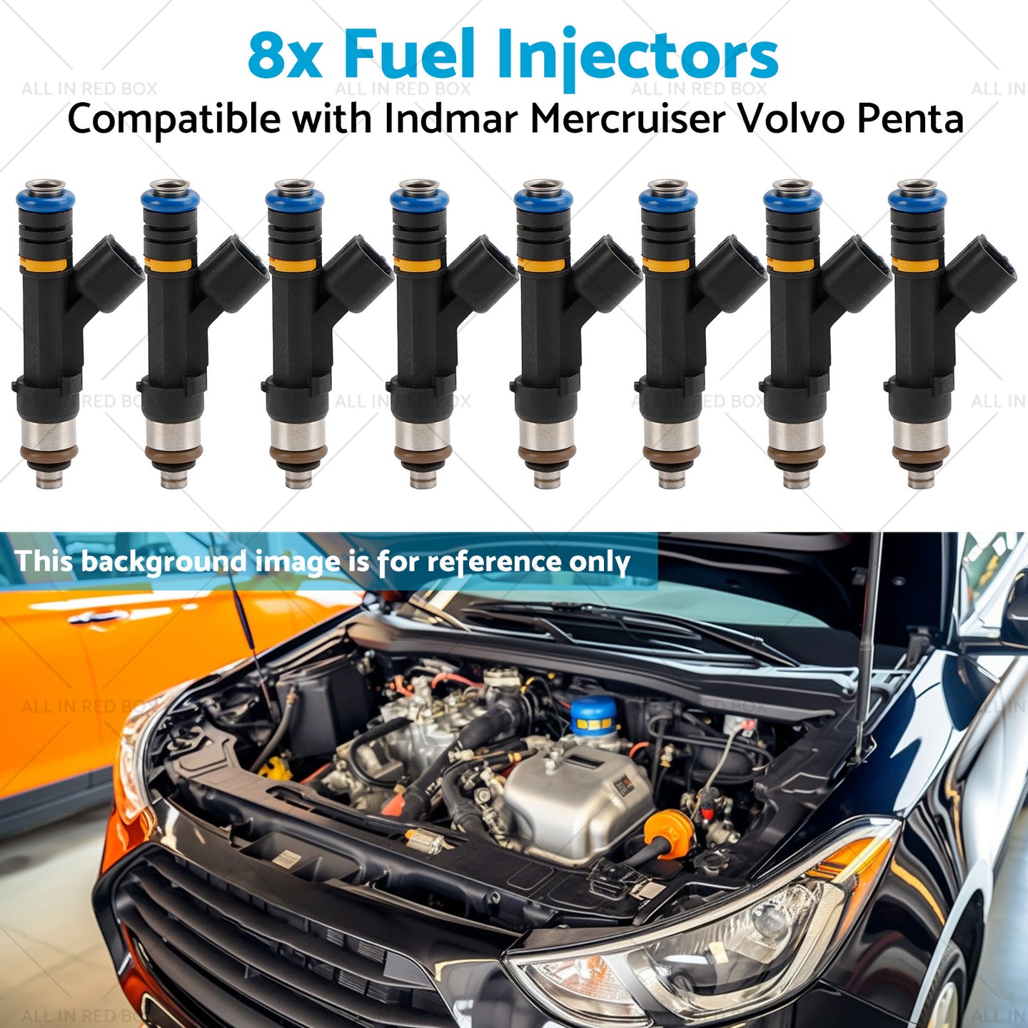 {{ 879312003 8x Fuel Injectors Suitable for Indmar Mercruiser Volvo Penta 07-13 }} - Buy Car Parts Online at {{ Kaka Auto Parts }}.