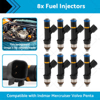 {{ 879312003 8x Fuel Injectors Suitable for Indmar Mercruiser Volvo Penta 07-13 }} - Buy Car Parts Online at {{ Kaka Auto Parts }}.