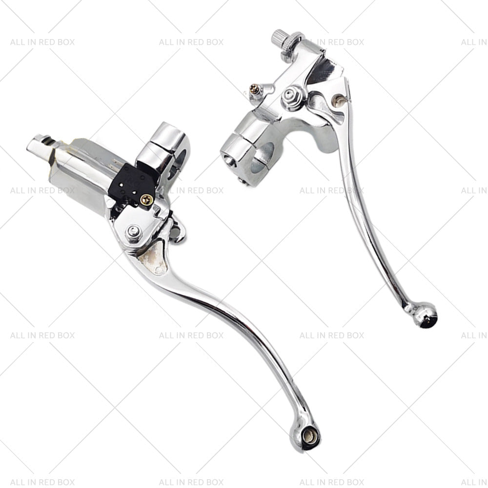 {{ 1inch Chrome Motorcycle Handlebar Hydraulic Brake Master Cylinder  and  Clutch Lever }} - Buy Car Parts Online at {{ Kaka Auto Parts }}.