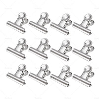 {{ 6/12PCS Stainless Steel Bulldog Paper Clip Metal Office Binder Grip Clamp 75mm }} - Buy Car Parts Online at {{ Kaka Auto Parts }}.