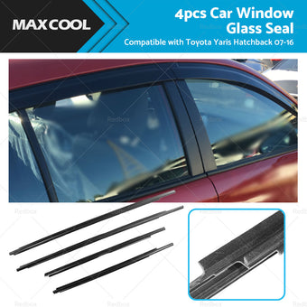 compare product 4PCS Window Glass Seal Weatherstrip Suitable For Toyota Yaris Hatchback 07-16