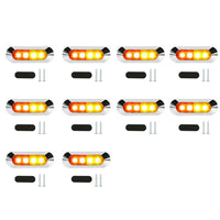 10x Amber Red Clearance Lights Side Marker  Suitable For Truck Trailer Caravan