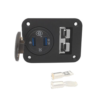 compare product 50A Dual USB Socket Flush Mount Recessed Plate Suitable For QC 3.0 / 3.1A Ports