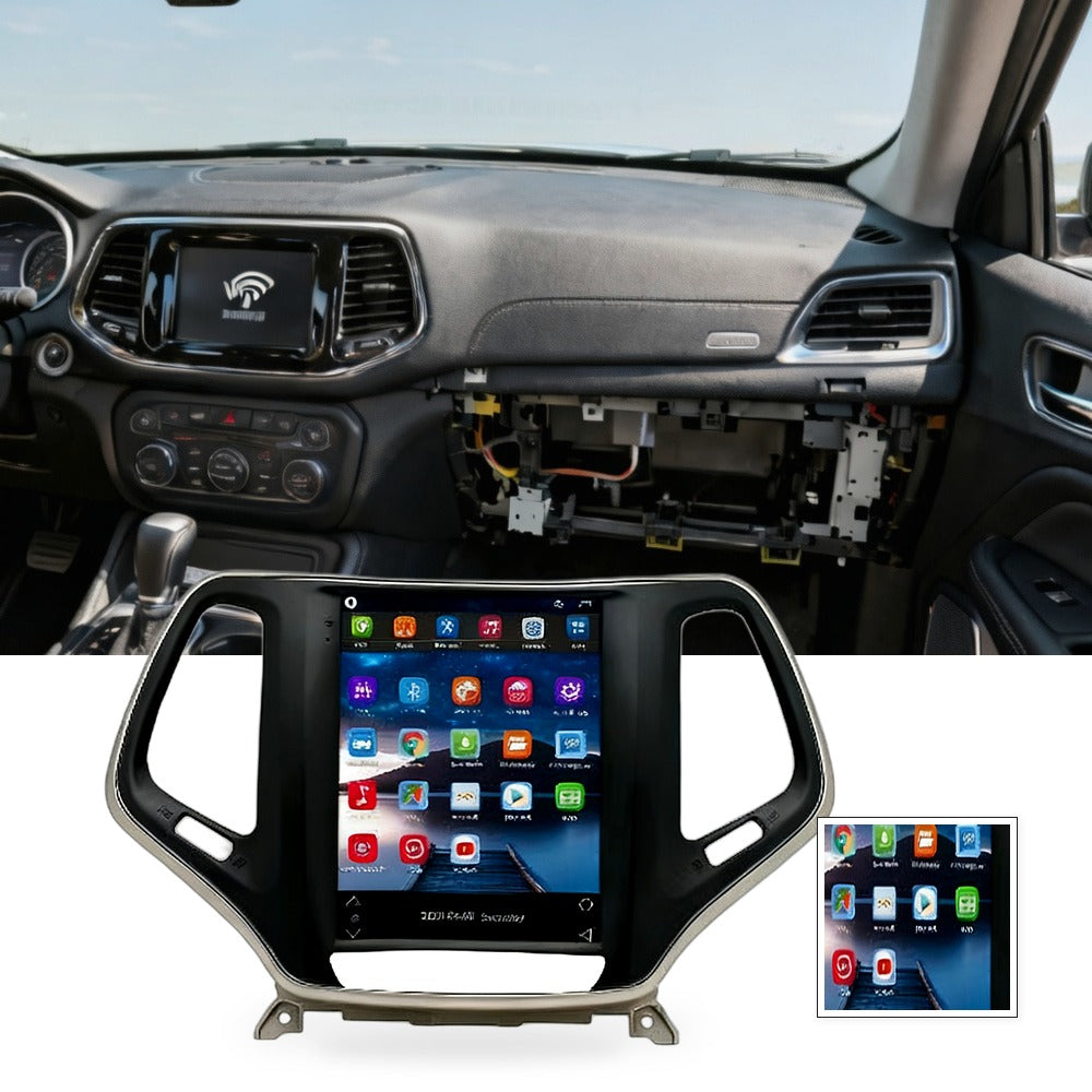 Vertical Screen Android Navigation GPS for 2016-2019 Jeep Cherokee WiFi