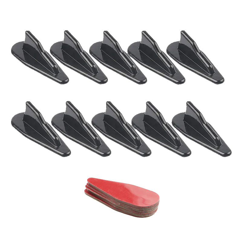 Spoiler Roof Wing Air Vortex Generator Set of 10 Diffuser Shark Fin Kit Suitable For Car